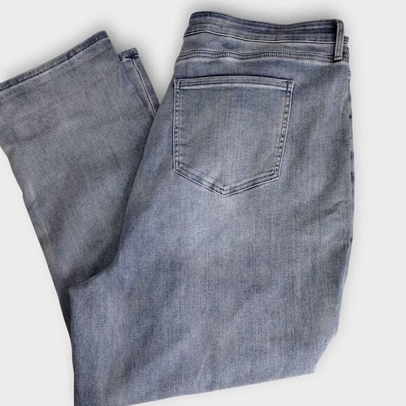 NYDJ Womens Jeans Sz 26W Girlfriend Faded High Rise Straight Leg Plus Classicore - Picture 8 of 12